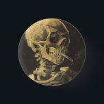 Badge Rond 2,50 Cm VAN GOGH - crâne avec la cigarette 1885<br><div class="desc">VAN GOGH - crâne avec la cigarette 1885
Huile sur la toile ; reproduction</div>