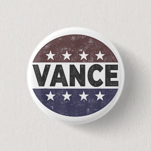 Badge Rond 2,50 Cm Vance 2028 JD Vance Président 2028