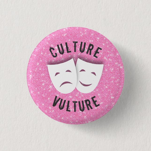 Badge Rond 2,50 Cm Vautour de culture (Devant)