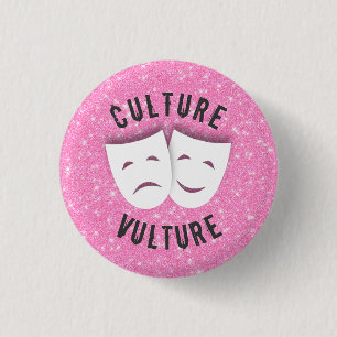 Badge Rond 2,50 Cm Vautour de culture