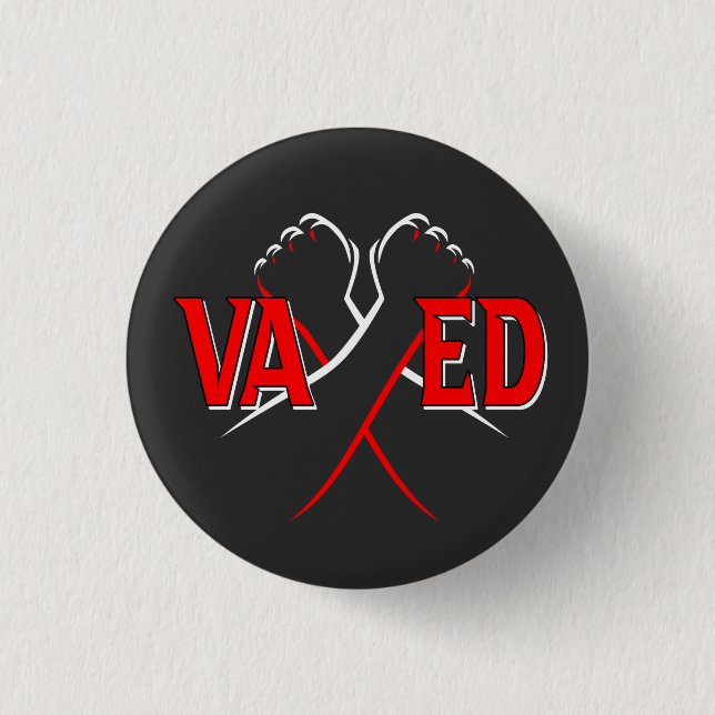 Badge Rond 2,50 Cm VAXED - J'ai été vacciné contre le COVID-19 (Devant)