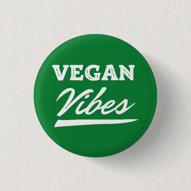Badge Rond 2,50 Cm Vegan Vibes Vegetarian (Devant)