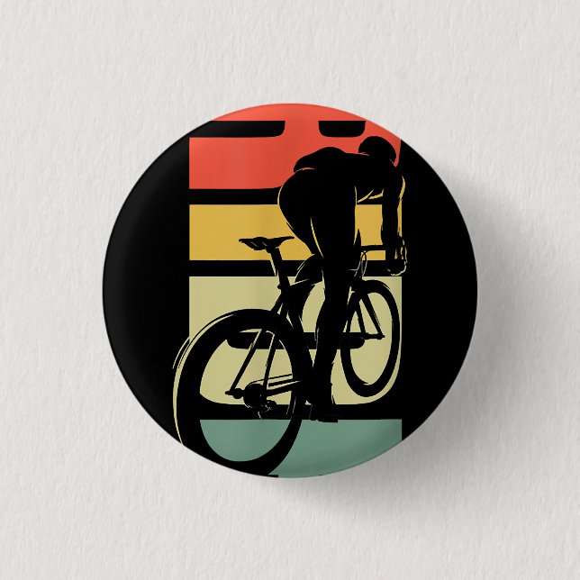 Badge Rond 2,50 Cm Vélo de route à vélo (Devant)