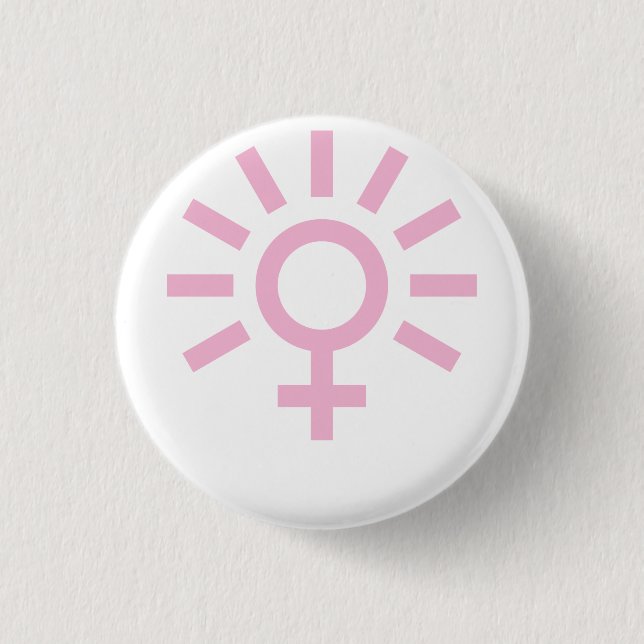 Badge Rond 2,50 Cm ♀ Vénus brillant (Devant)