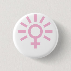 Badge Rond 2,50 Cm ♀ Vénus brillant