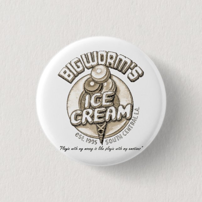 Badge Rond 2,50 Cm Ver noir gros  (Devant)