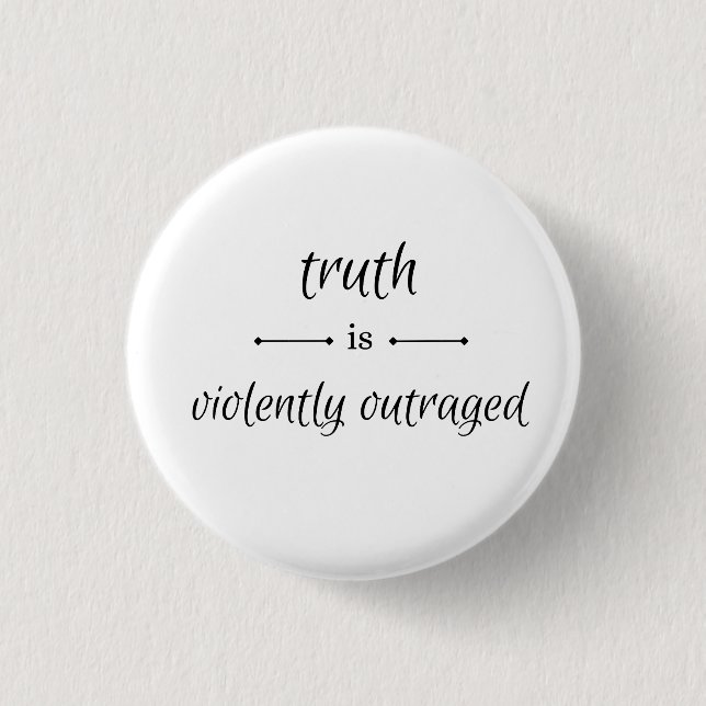 Badge Rond 2,50 Cm Vérité ou mensonge? (Devant)