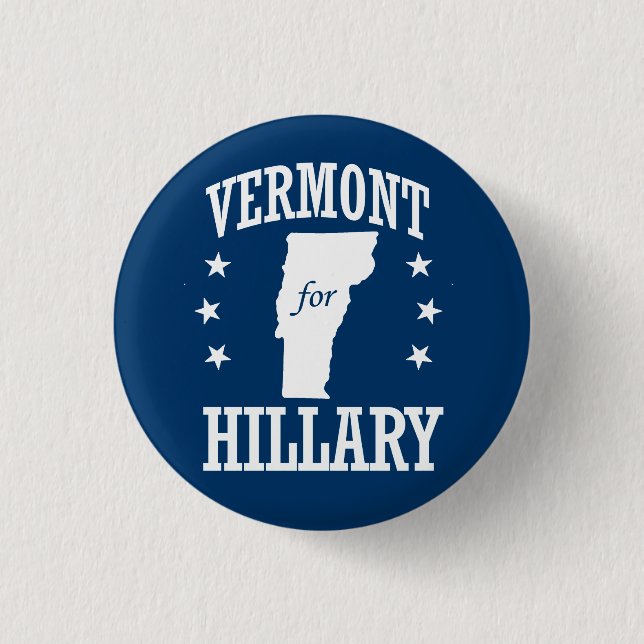 BADGE ROND 2,50 CM VERMONT POUR HILLARY (Devant)