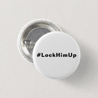 Verrouillez-le #LockHimUp texte noir blanc minimal