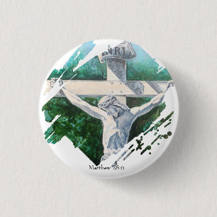 Badge Rond 2,50 Cm Verset de la Bible à la croix Personnaliser