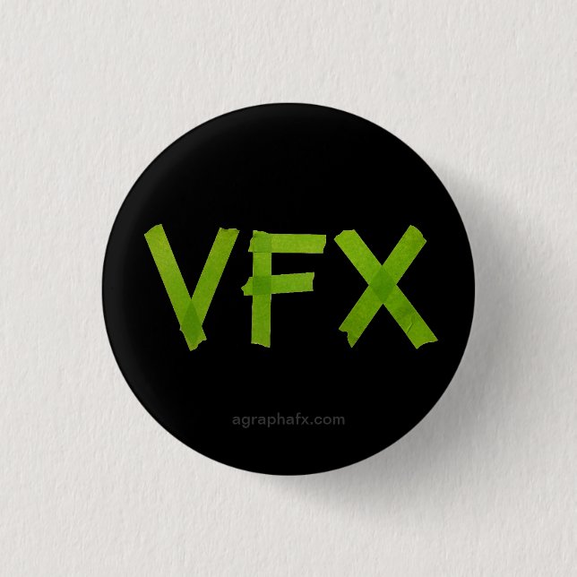 Badge Rond 2,50 Cm Vert de VFX (Devant)