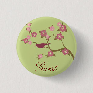 Badge Rond 2,50 Cm Vert fait sur commande de bouton d'événement