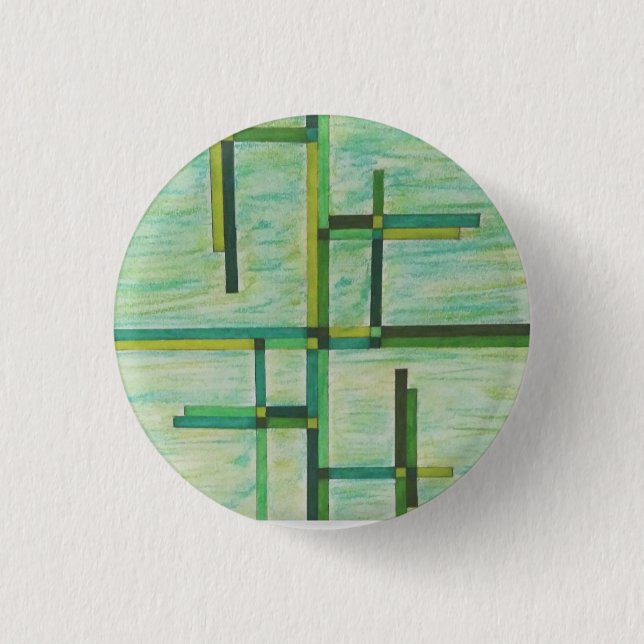 Badge Rond 2,50 Cm Verts Colorés (Devant)