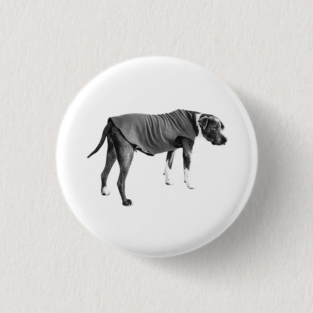 Badge Rond 2,50 Cm Veste Cercle, Profil Calme (Devant)