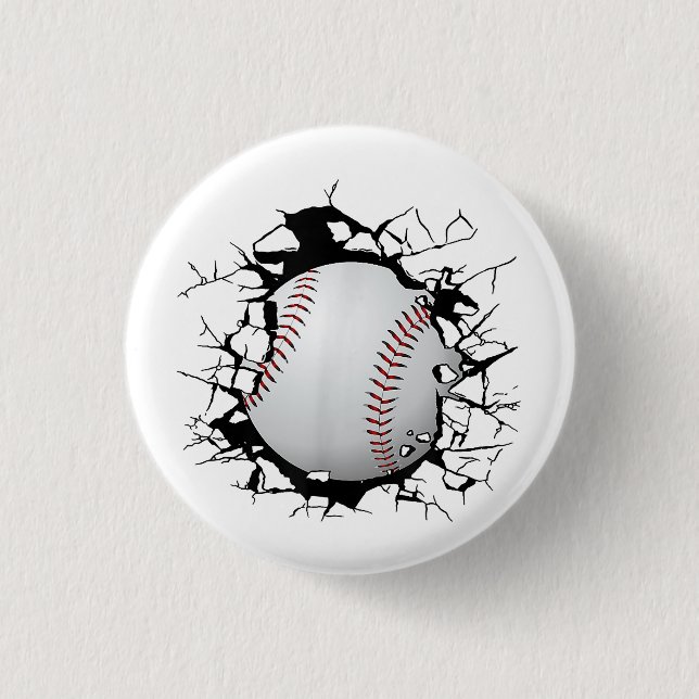 Badge Rond 2,50 Cm Vêtements de baseball - Baseball (Devant)