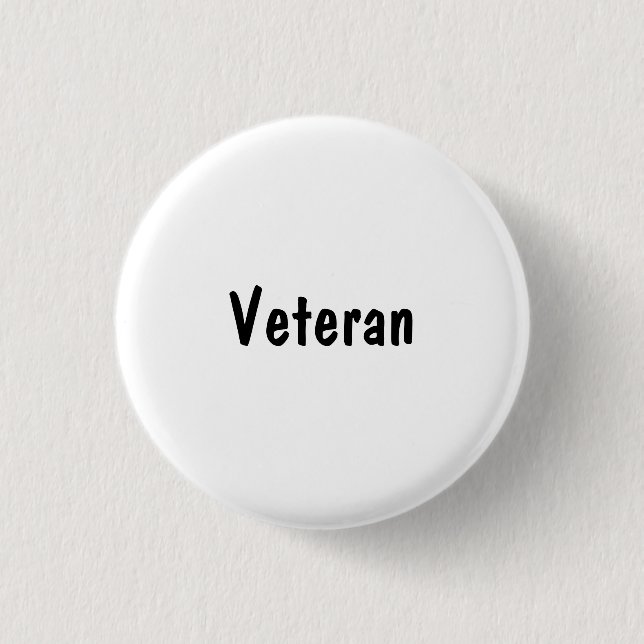 Badge Rond 2,50 Cm Vétéran (Devant)