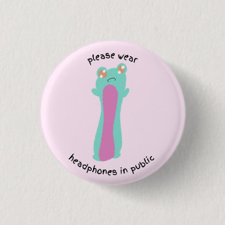 Badge Rond 2,50 Cm veuillez porter un casque en public