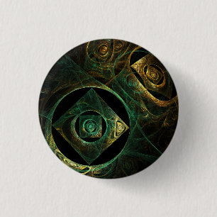 Badge Rond 2,50 Cm Vibrations magiques Bouton d'art Abstrait (ronde)