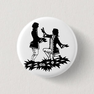 Badge Rond 2,50 Cm Victorian Gay Man propose la silhouette de Lover