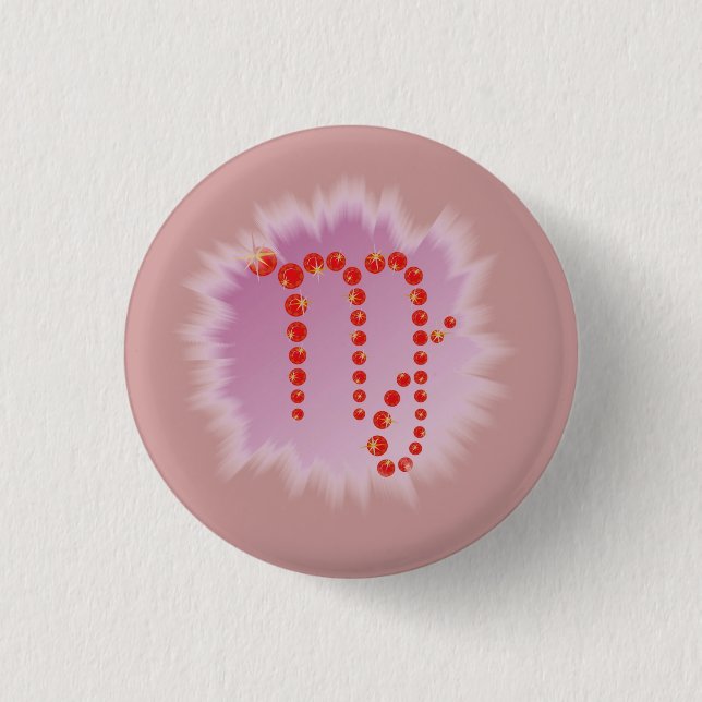 Badge Rond 2,50 Cm Vierge du 23 août au 23 septembre (Devant)