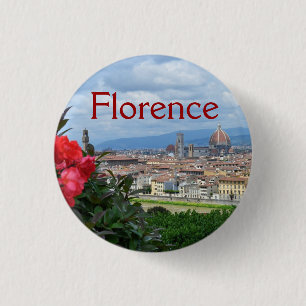 Badge Rond 2,50 Cm Ville de Florence, Italie