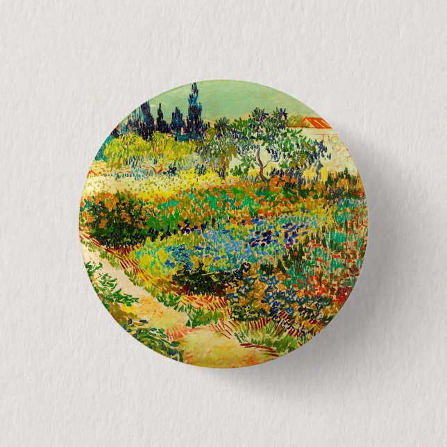 Badge Rond 2,50 Cm Vincent Van Gogh Garden (Devant)