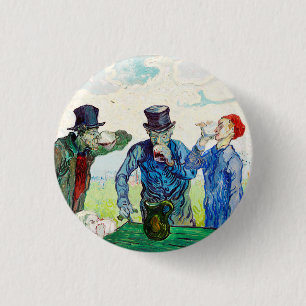 Badge Rond 2,50 Cm Vincent Van Gogh Les Drinkers Art