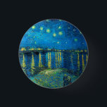 Badge Rond 2,50 Cm Vincent Van Gogh Starry Night Over The Rhone<br><div class="desc">Vincent Van Gogh Nuit Sur Le Bouton Du Rhône</div>