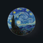 Badge Rond 2,50 Cm Vincent Van Gogh Starry Nuit Vintage Art<br><div class="desc">Vincent Van Gogh Nuit étoile Bouton d'art Vintage</div>