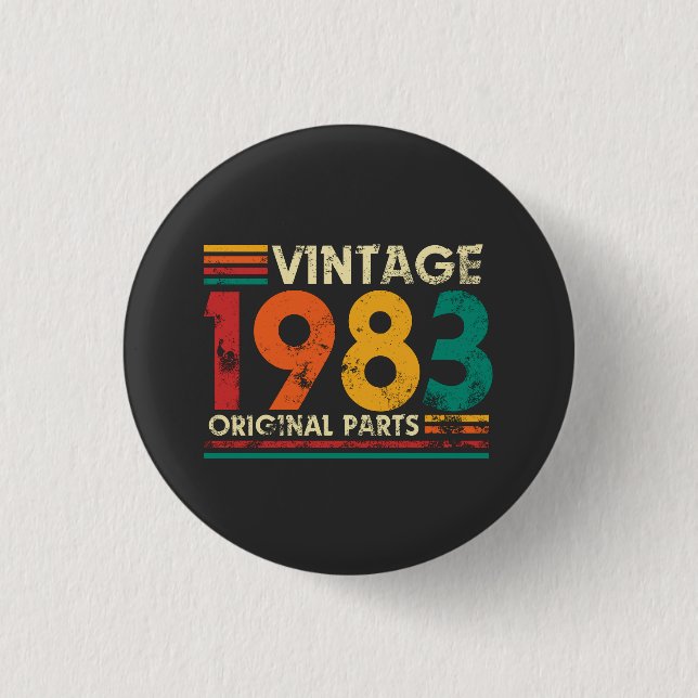 Badge Rond 2,50 Cm Vintage 1983 (Devant)