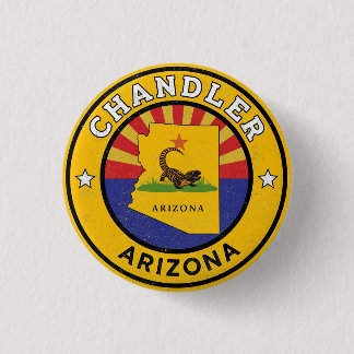 Badge Rond 2,50 Cm Vintage Chandler City, Arizona gifts
