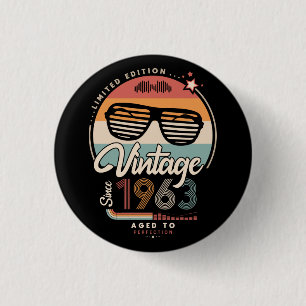 Badge Rond 2,50 Cm Vintage depuis 1963