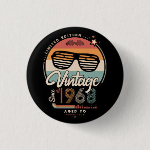 Badge Rond 2,50 Cm Vintage depuis 1968
