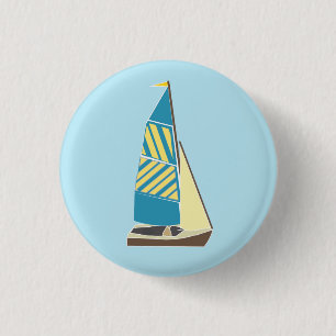 Badge Rond 2,50 Cm Vintage Dinghy 3