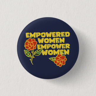 Badge Rond 2,50 Cm Vintage Empowered Women Empower Women Feminist Art