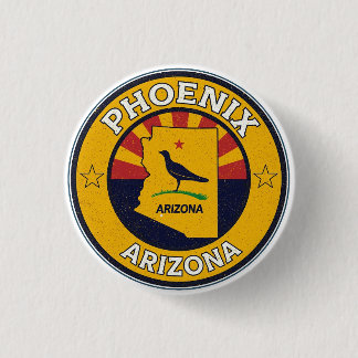 Badge Rond 2,50 Cm Vintage Phoenix, Arizona gifts