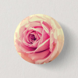 Badge Rond 2,50 Cm Vintage rose