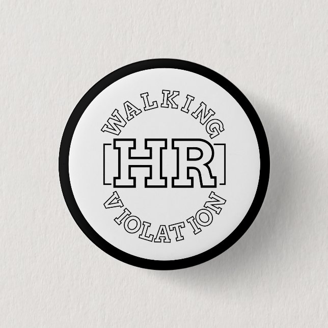 Badge Rond 2,50 Cm Violation des RH à pied (Devant)