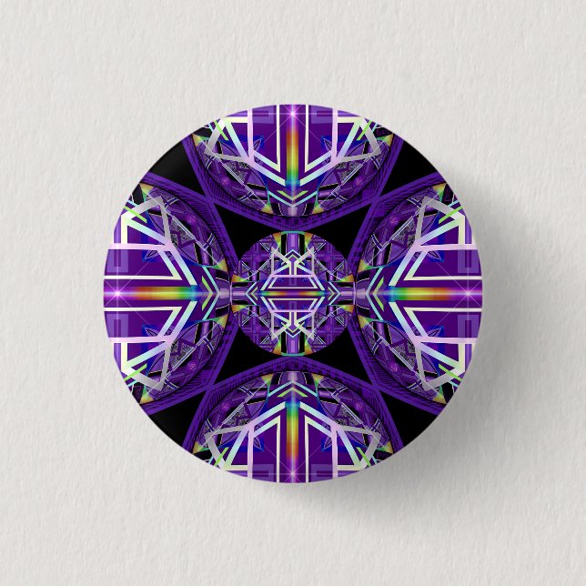 Badge Rond 2,50 Cm Violet W3 (Devant)