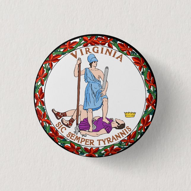 Badge Rond 2,50 Cm Virginie (Devant)
