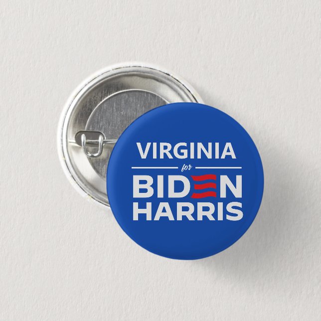 Badge Rond 2,50 Cm Virginie pour Biden Harris (Devant & derrière)