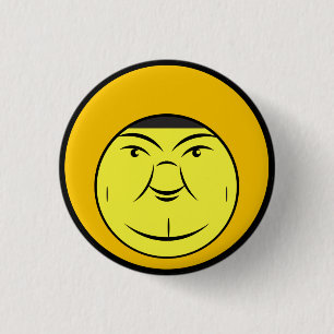 Badge Rond 2,50 Cm Visage de Chubby