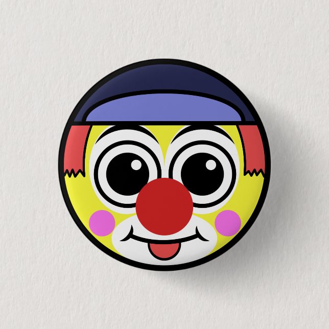 Badge Rond 2,50 Cm Visage de clown (Devant)