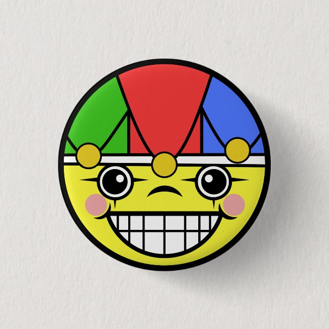 Badge Rond 2,50 Cm Visage de joker (Devant)