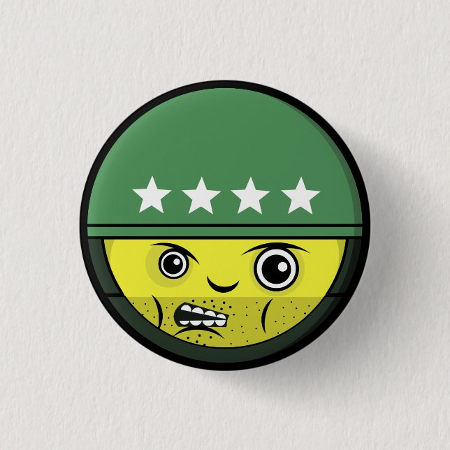 Badge Rond 2,50 Cm Visage de soldat (Devant)