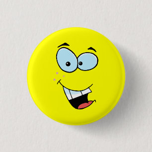 Badge Rond 2,50 Cm Visage riant