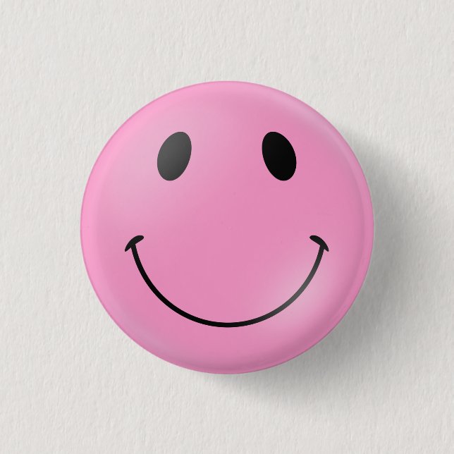 Badge Rond 2,50 Cm Visage rose (Devant)
