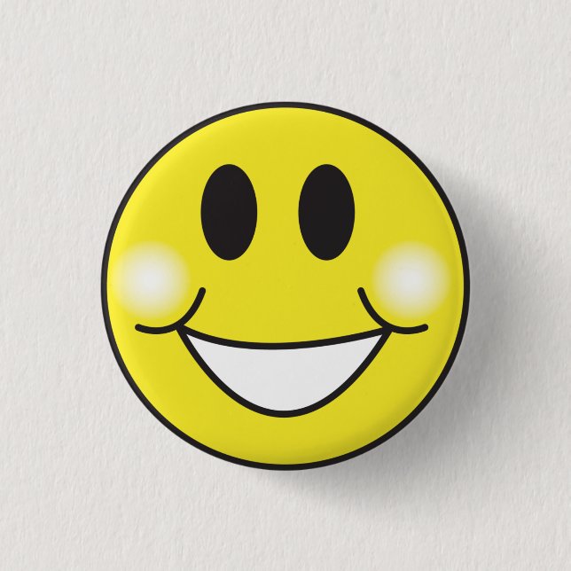 Badge Rond 2,50 Cm Visage souriant (Devant)