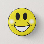 Badge Rond 2,50 Cm Visage souriant<br><div class="desc">Épingle Smiley-Face Quintessence</div>