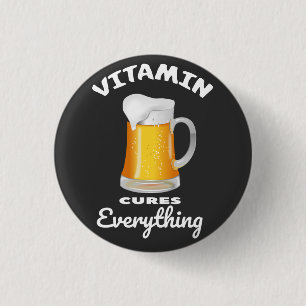 Badge Rond 2,50 Cm vitamine BEER